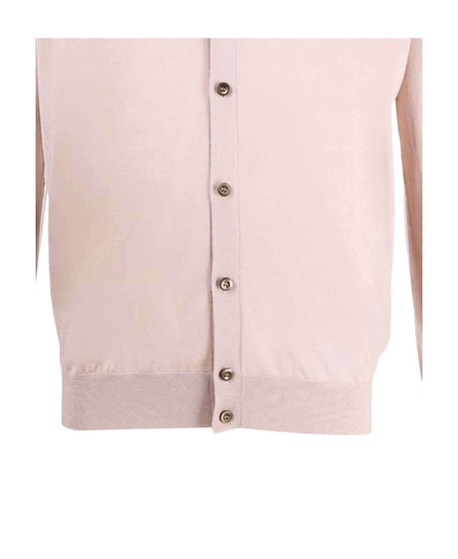 Prada Buttoned Wool Cardigan In Nude