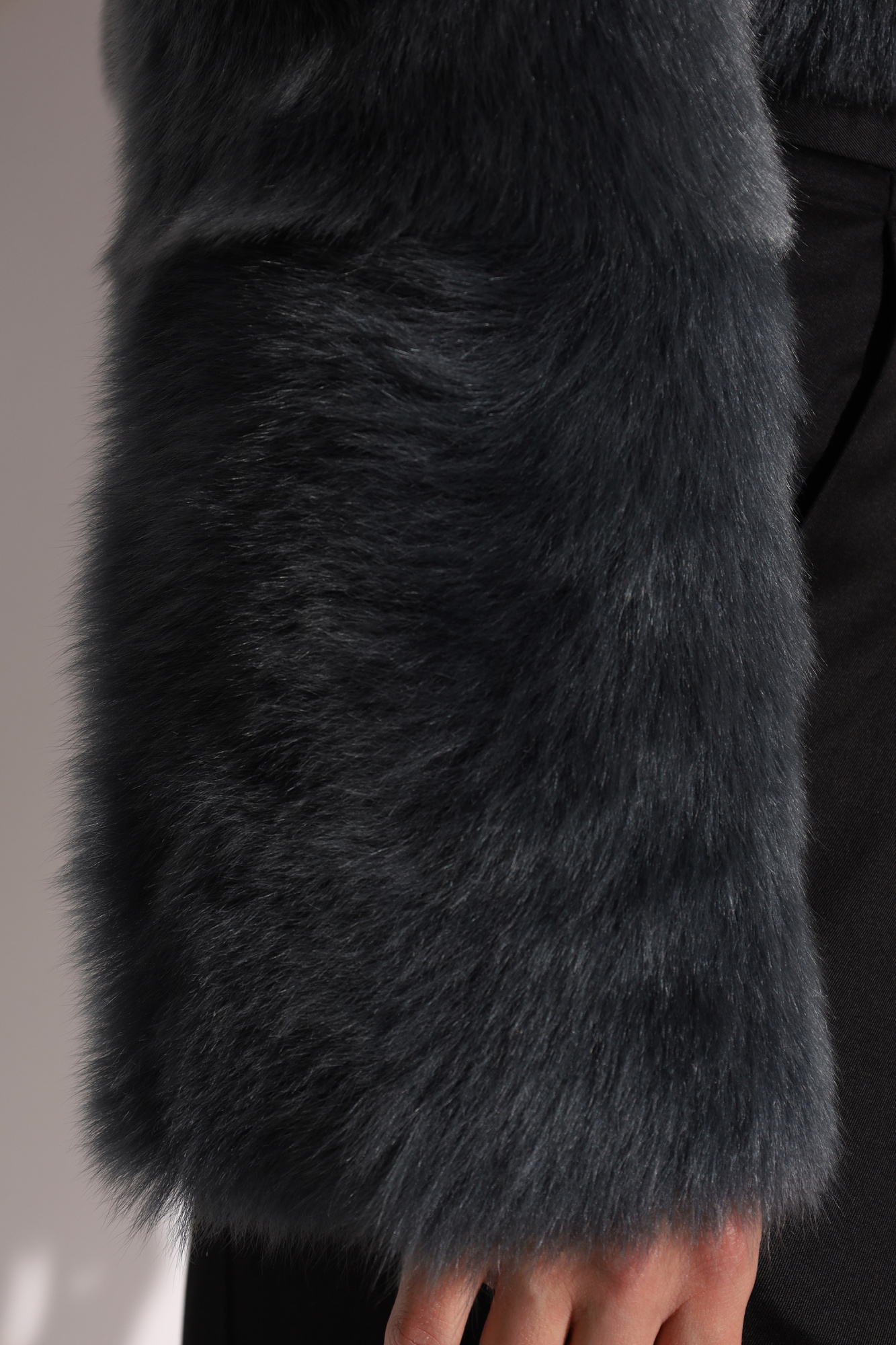 Iro Sheepskin Cropped Jacket In Black