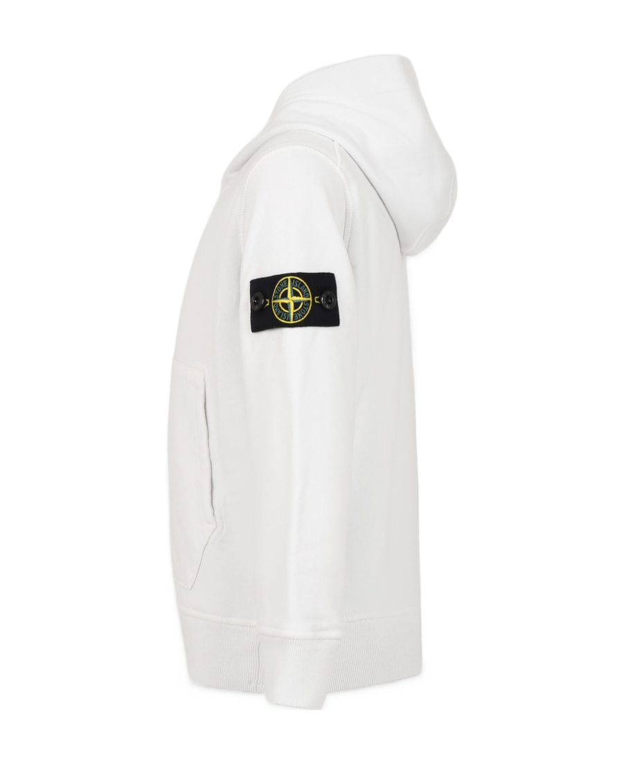 Stone Island Compass-badge Cotton Hoodie In Nude