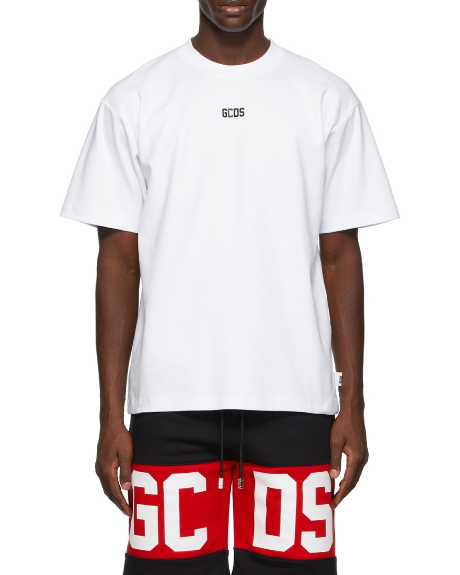 Gcds Logo-print Short-sleeved T-shirt In White