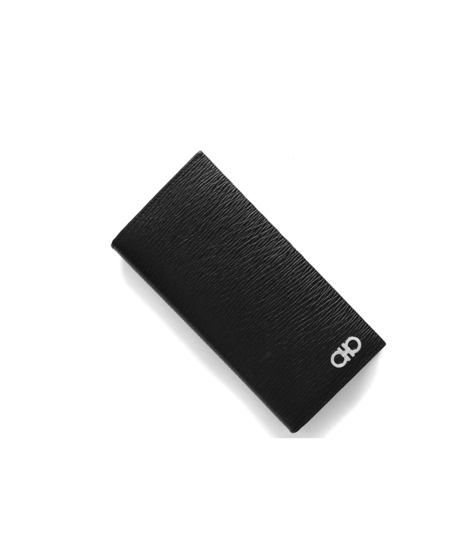 Shop Ferragamo Half-fold Wallet In Black