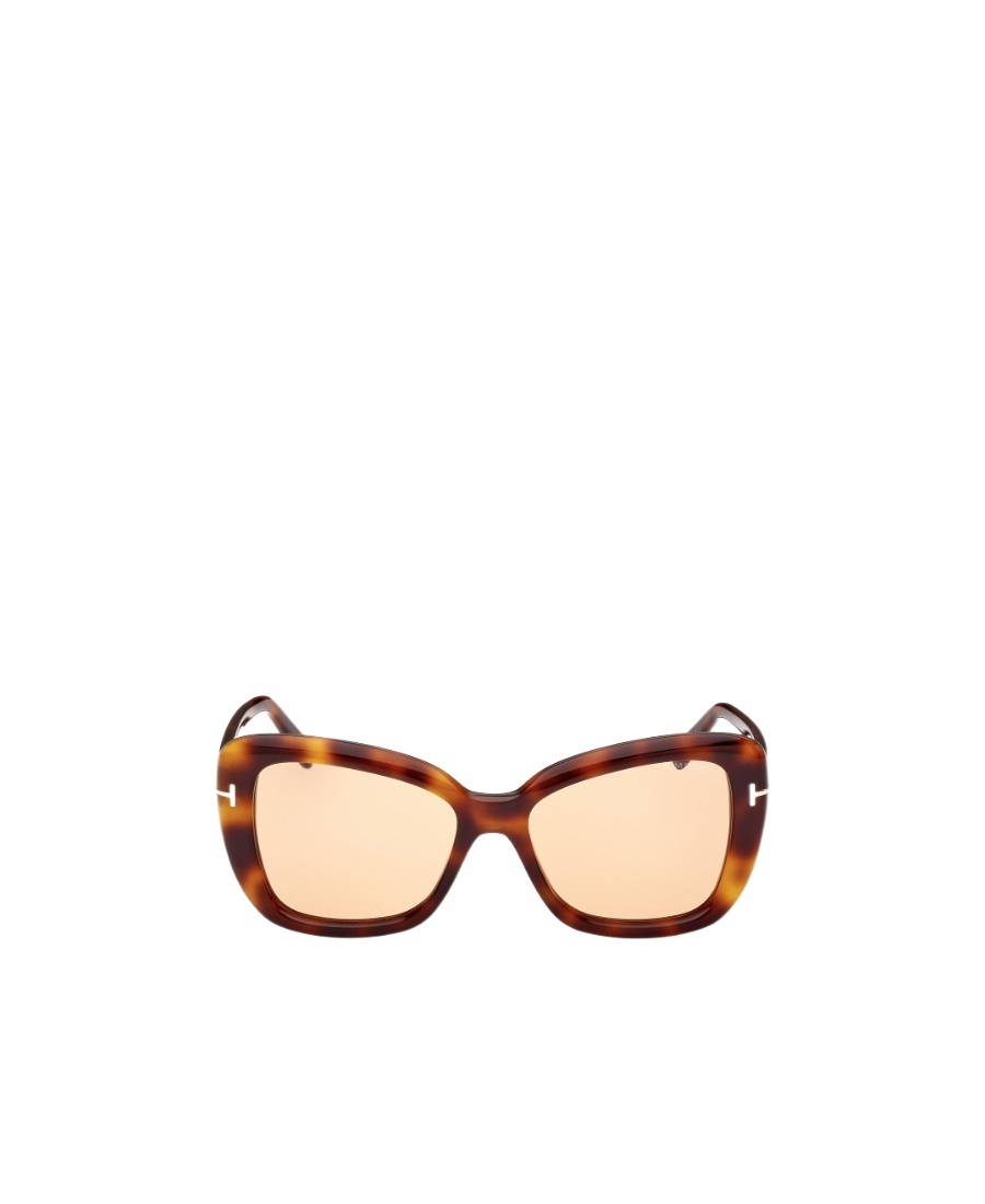 Tom Ford Logo Logo Sunglasses In Nude