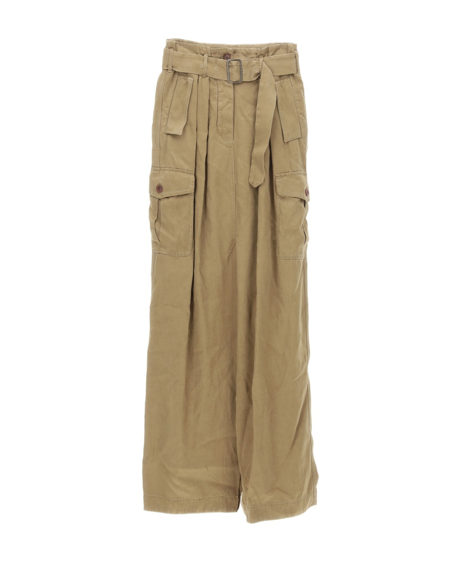 Dries Van Noten Pocket Skirt In Brown