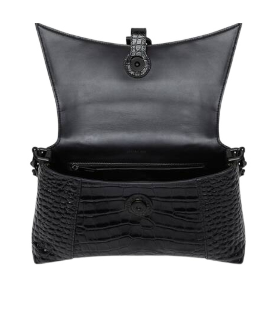 Balenciaga Small Downtown Shoulder Bag In Black