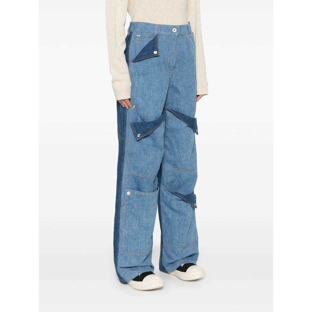 Kenzo Multi-pocket Jeans In Blue