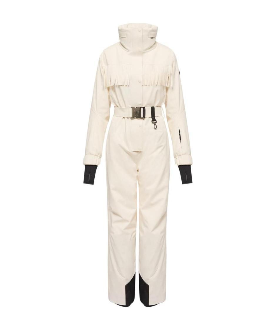 Moncler Fringe-trimmed Ski Suit In White