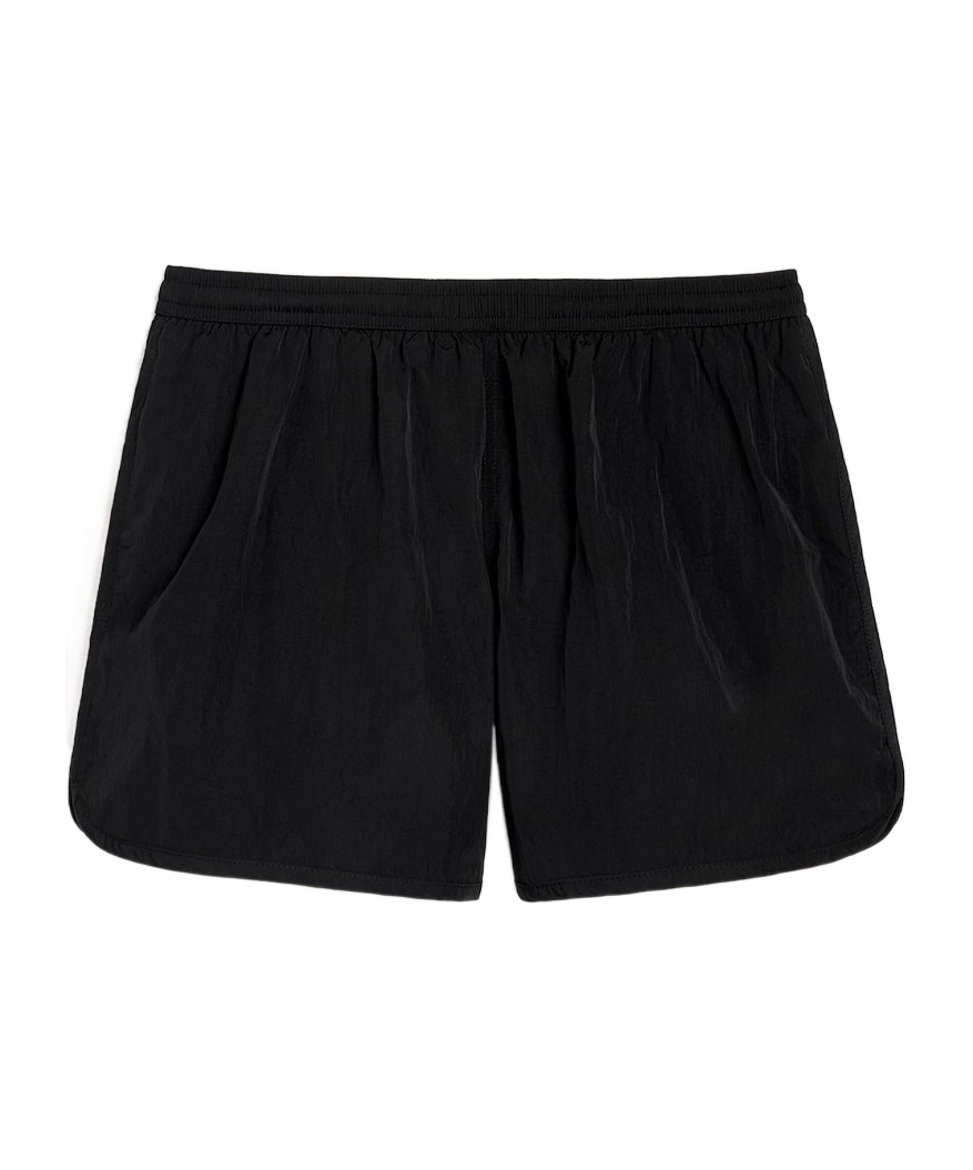 Ami Alexandre Mattiussi Elasticated Waist Shorts In Black