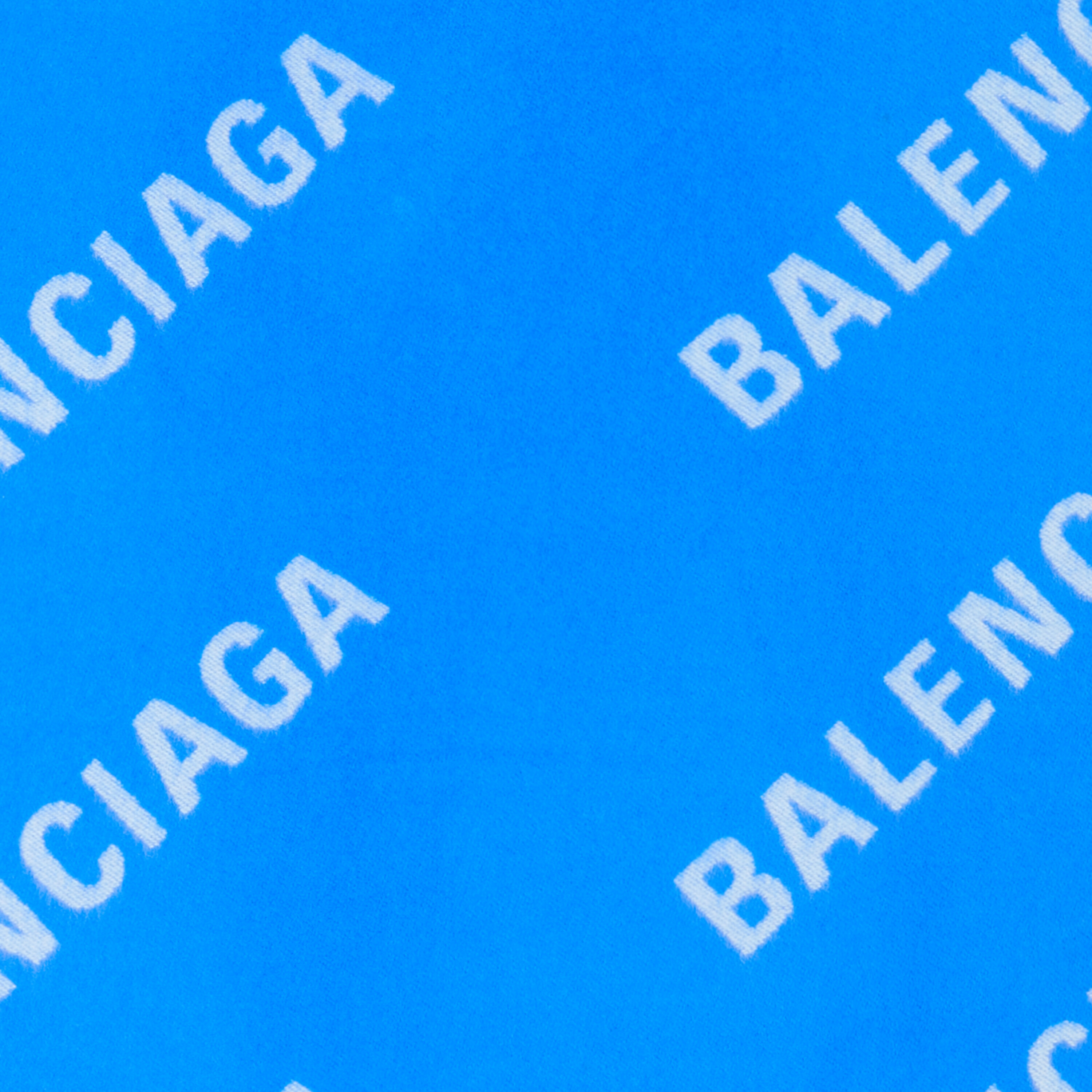 Balenciaga Sciarpa 50/50 In Blu Elettrico In Blue