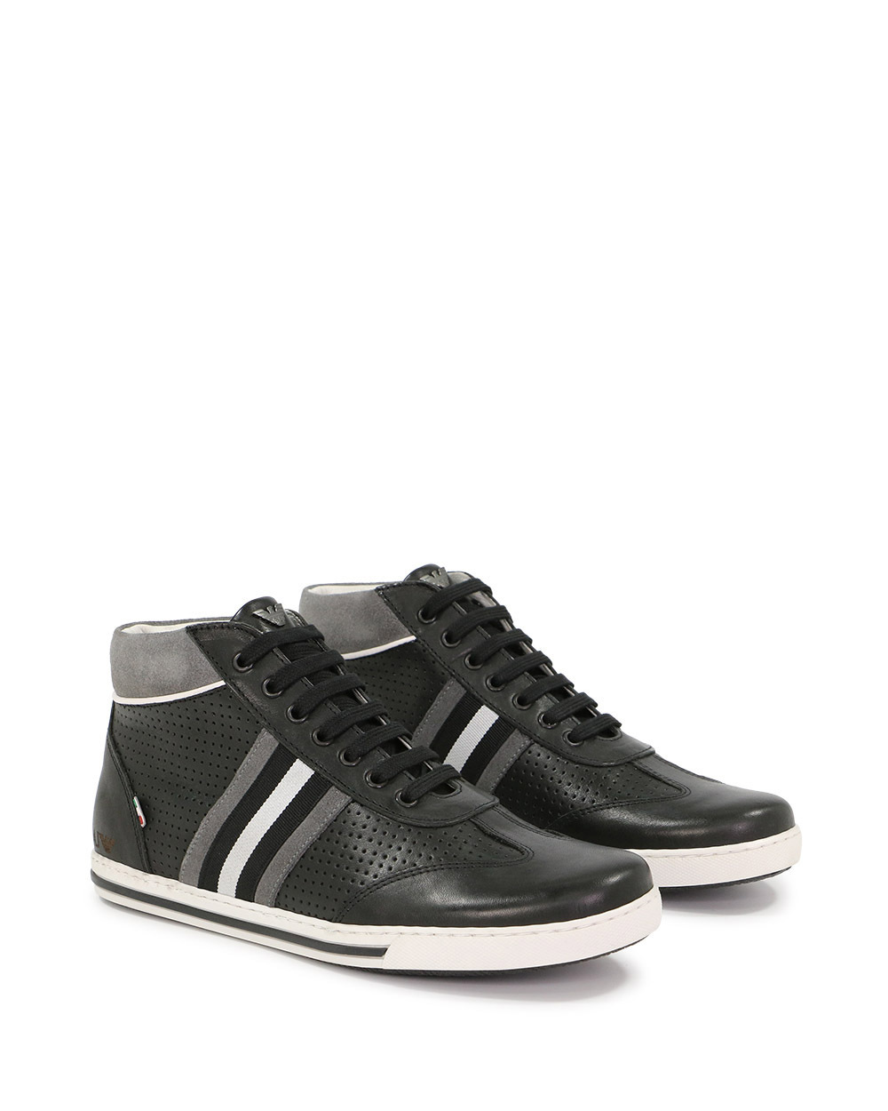 ARMANI JEANS STRAP-UP CASUAL SNEAKERS