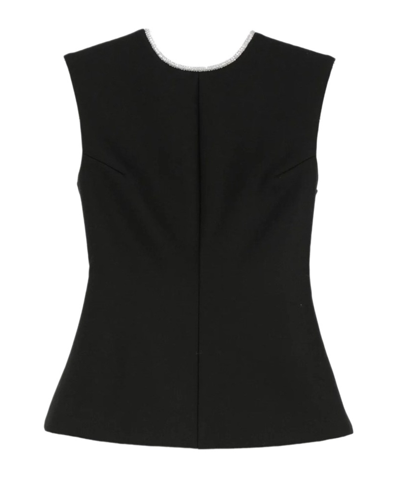 Rohe Crystal-embellished Open-back Top In Black