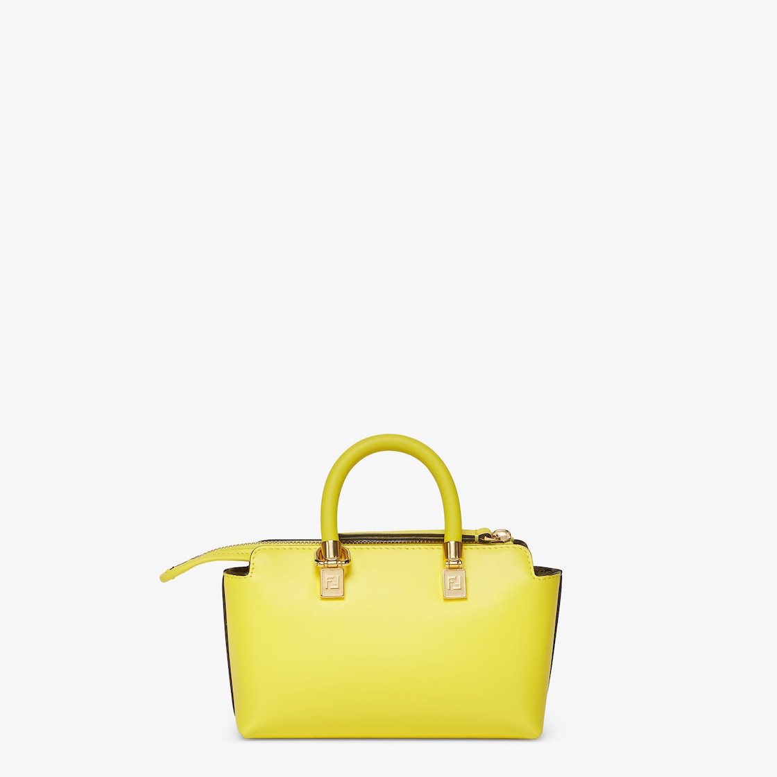 Fendi Mini By The Way Boston Tote Bag In Yellow