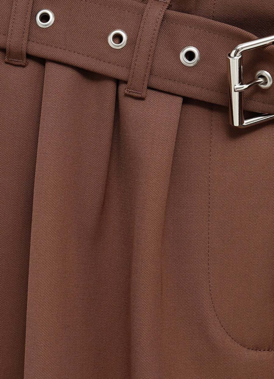 Shop Dries Van Noten Slit Skirt In Taupe