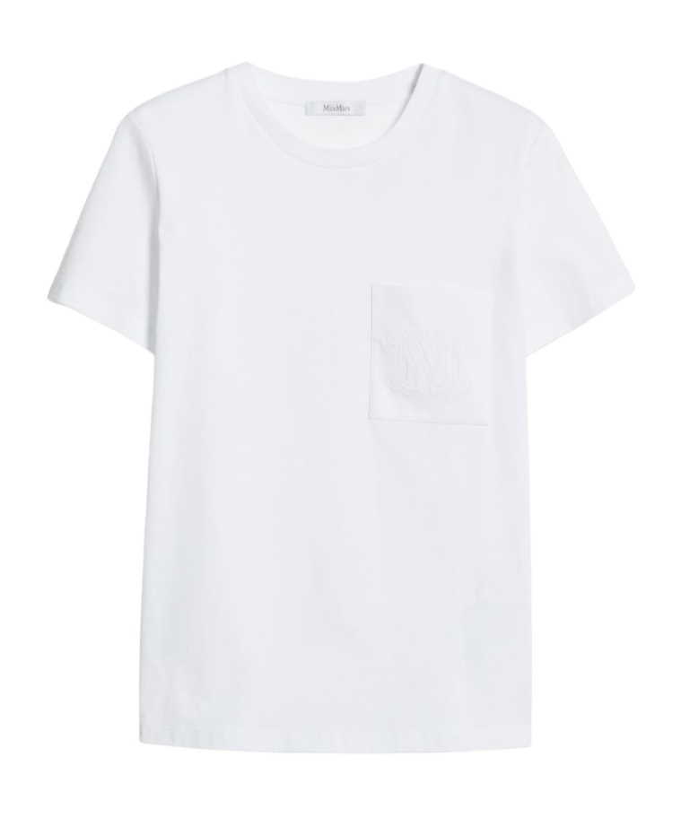 Max Mara M Monogram Cotton Jersey T-shirt Clothing In White