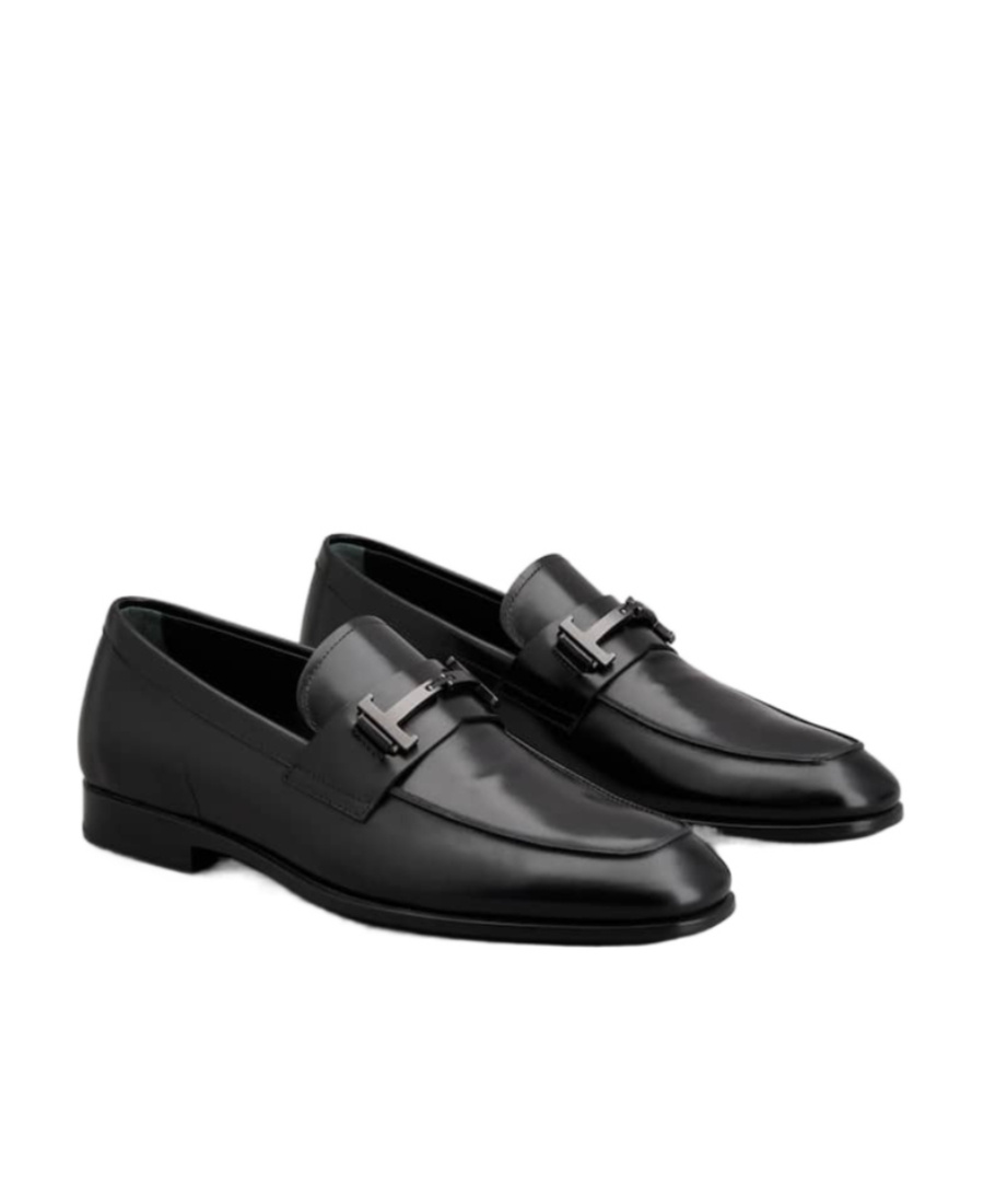 Tod's Loafers In Leather In Black