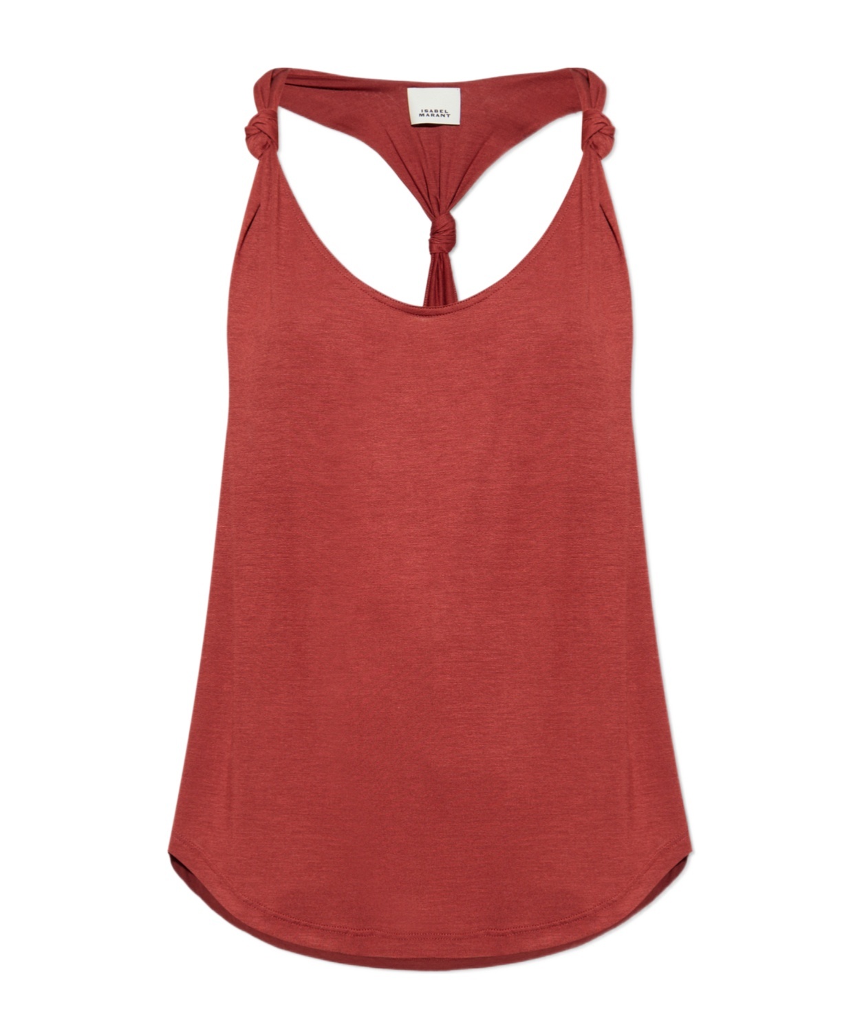 Isabel Marant Knot-detail Top In Brown