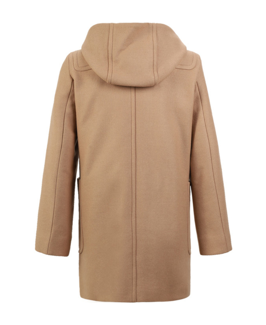 Weekend Max Mara Long-sleeved Hooded Coat In Brown