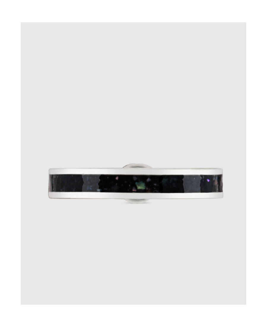 Gucci Interlocking G Enamel Ring In Black