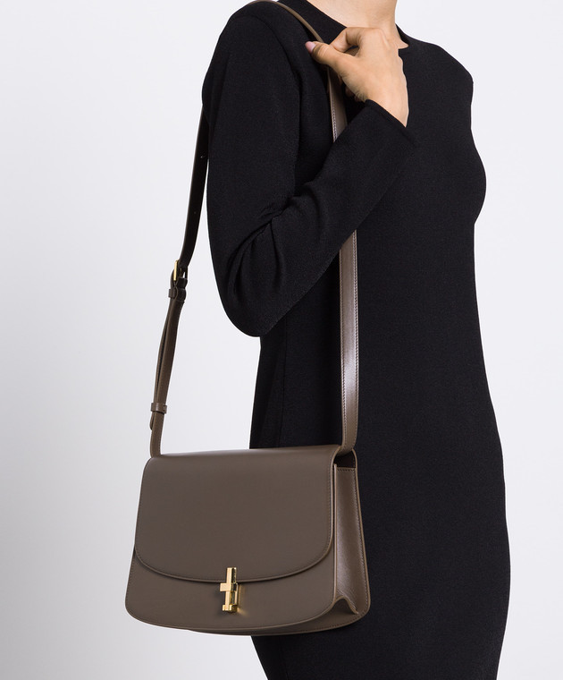 The Row Logo Shoulder Bag In Brown