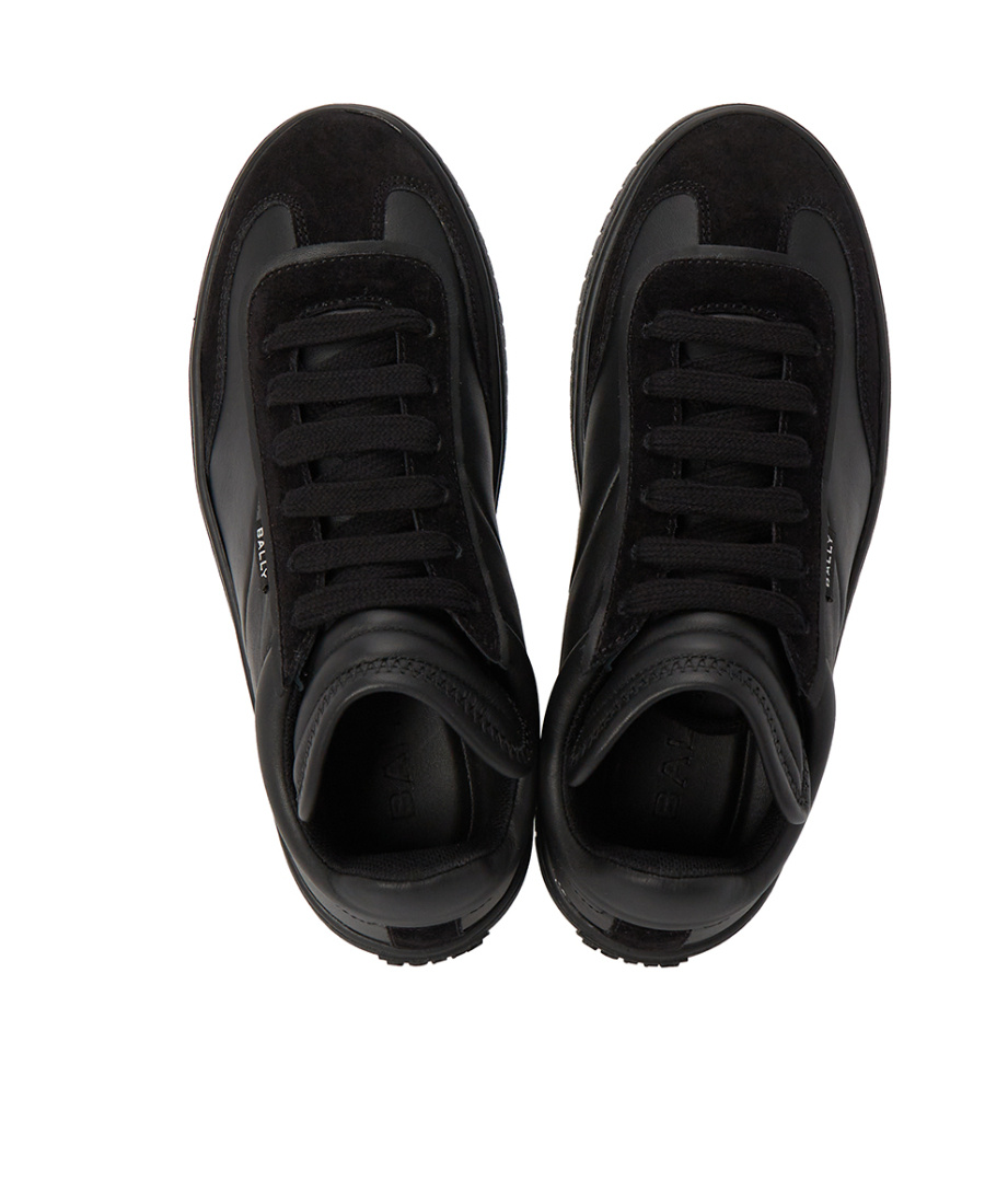 Bally Player Lace-up Leather Sneakers In Black