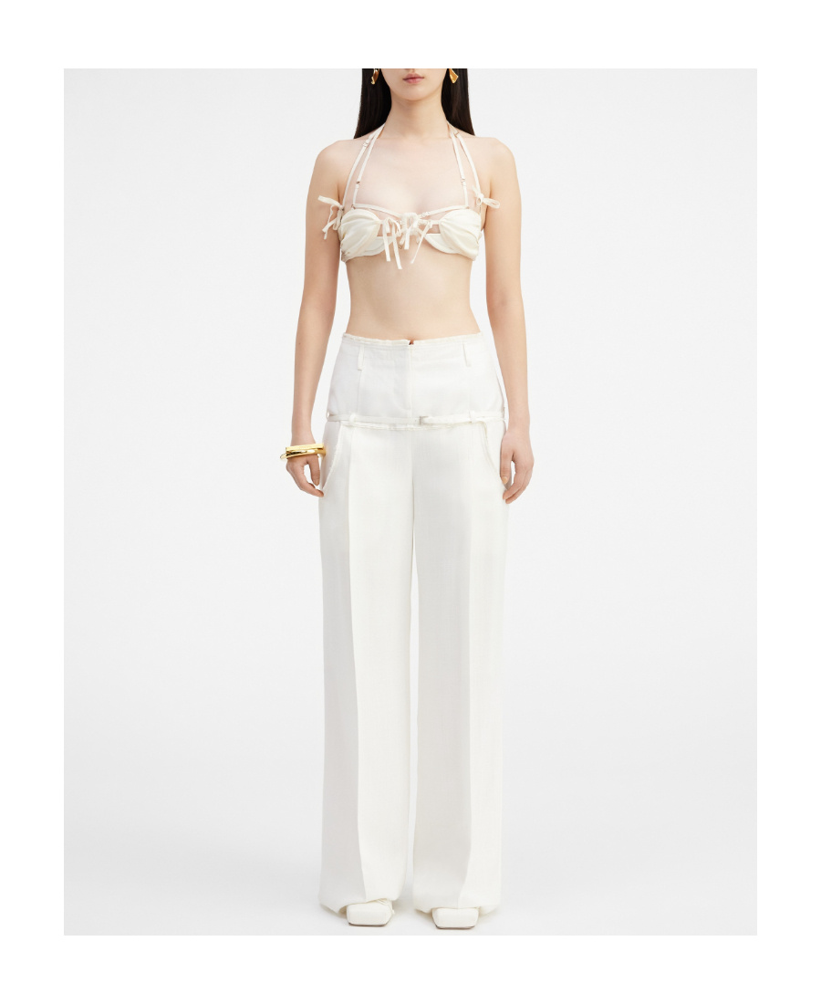 Jacquemus Pants In White