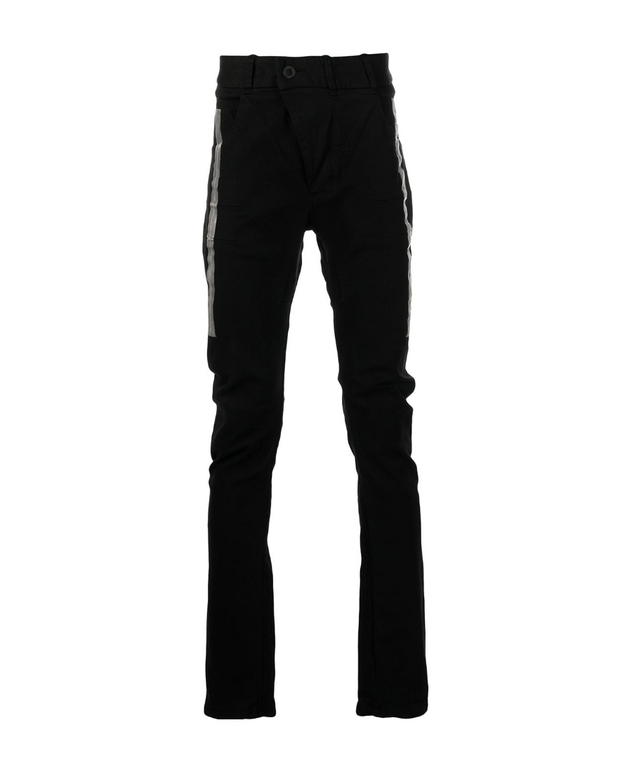 Boris Bidjan Saberi Dropped Crotch Trousers In Black