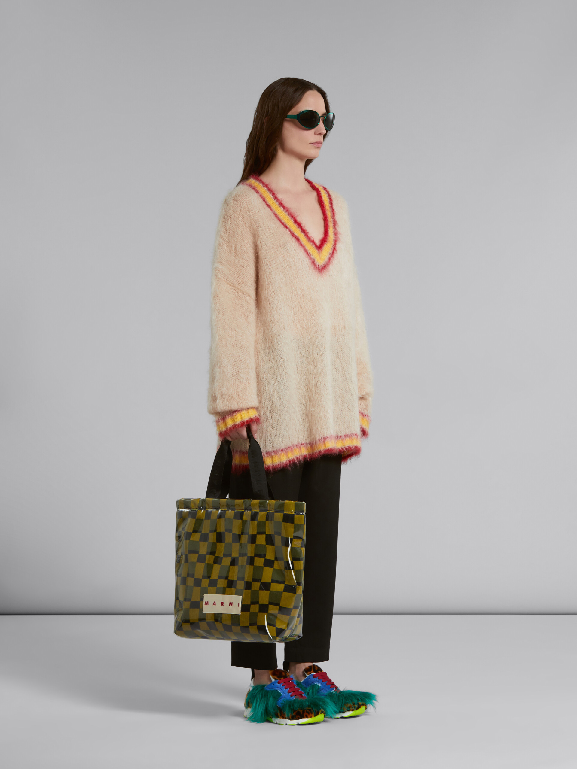 Marni Relaxed-fit Trousers With Pleated Front In Black
