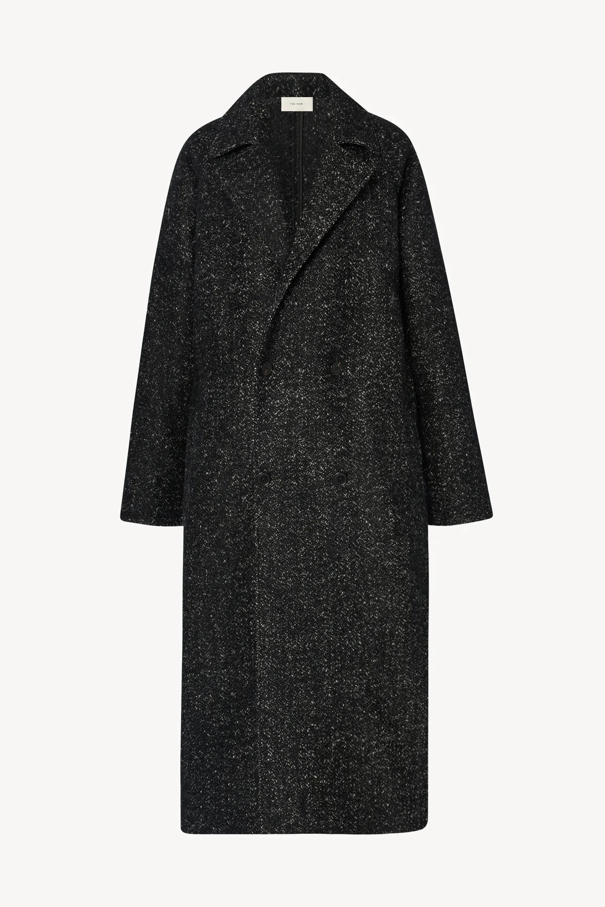 The Row Macaria Double-breasted Coat In Black
