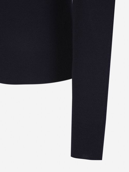 BALMAIN BUTTON-DETAILS MERINO-WOOL JUMPER 