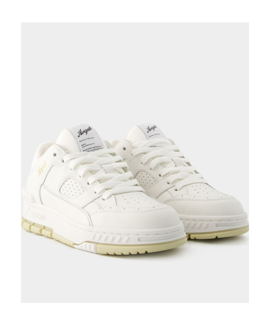 Axel Arigato Perforated Round Toe Sneaker With Recycled Dustbag In White