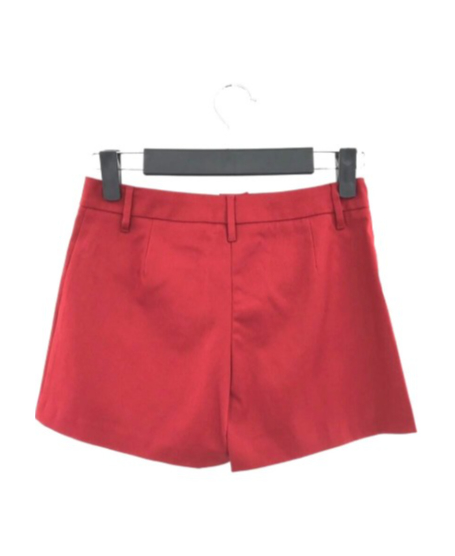 Moschino Bow Knot Decorative Shorts In Red