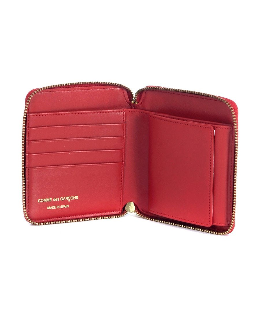 COMME DES GARÇONS LOGO WAVE POINT SHORT WALLET