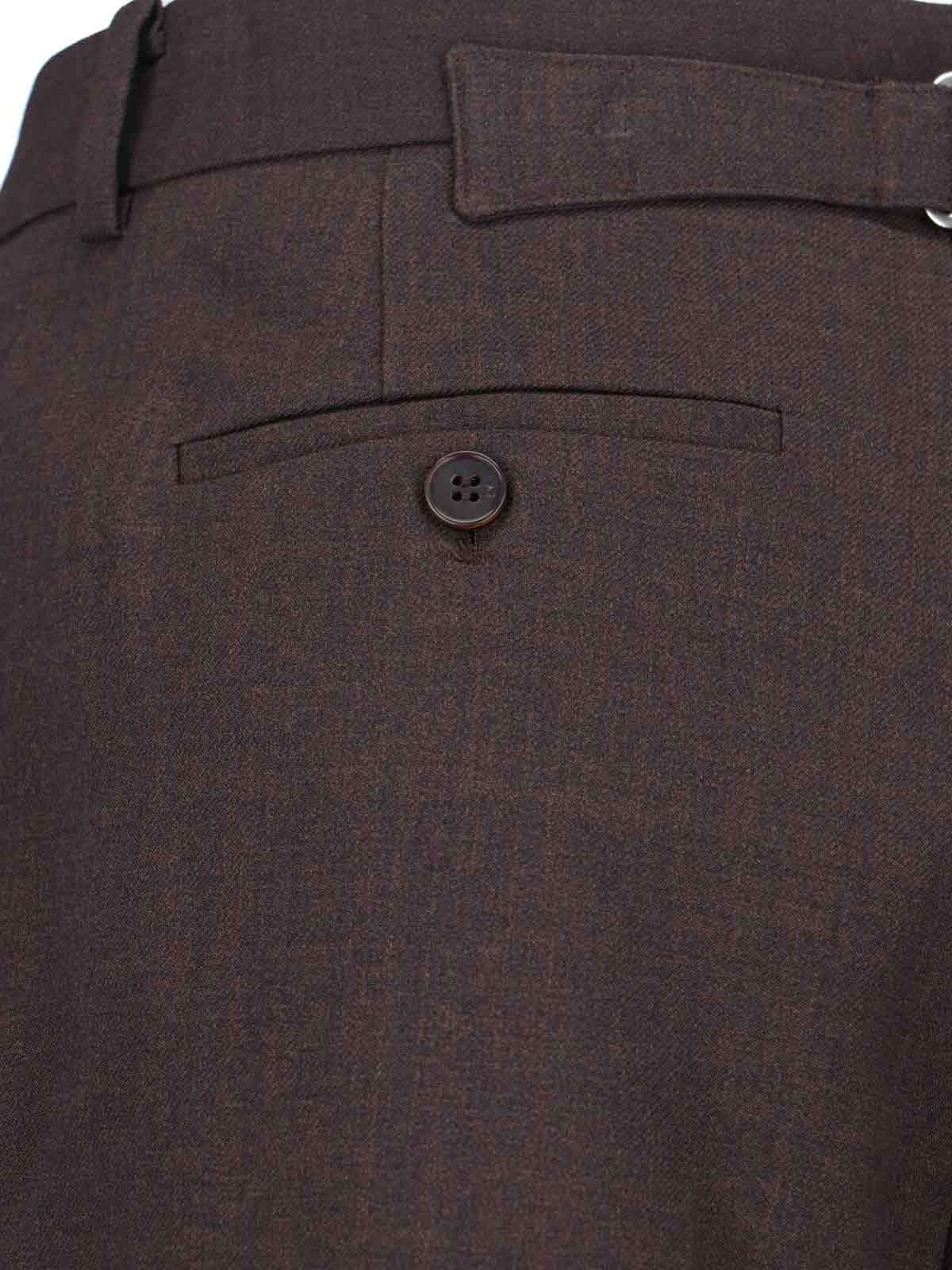 Low Classic Tailored Trousers With Pockets And Loops In Multi