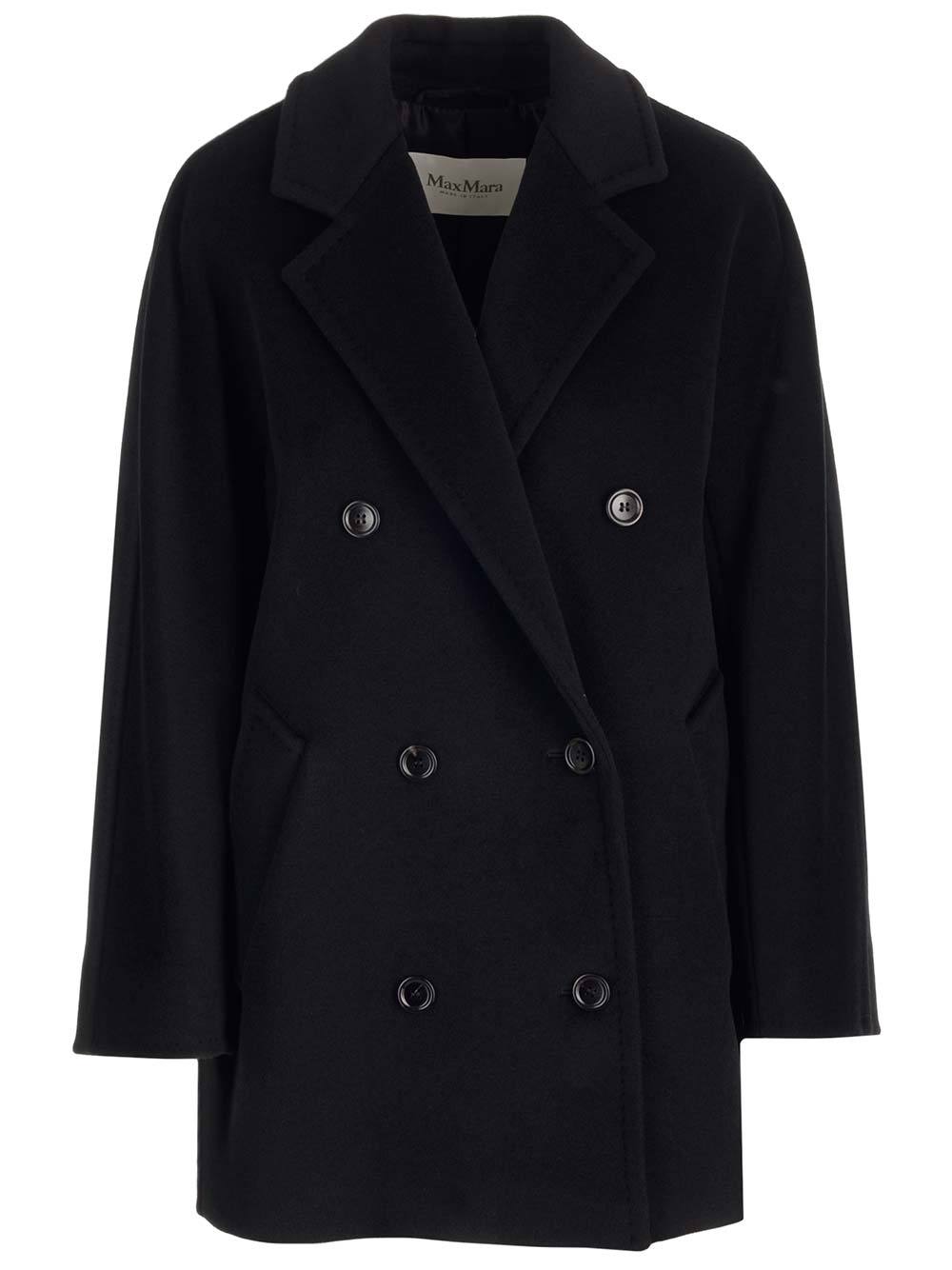 Max Mara 101801 Icon Wool And Cashmere Coat In Black