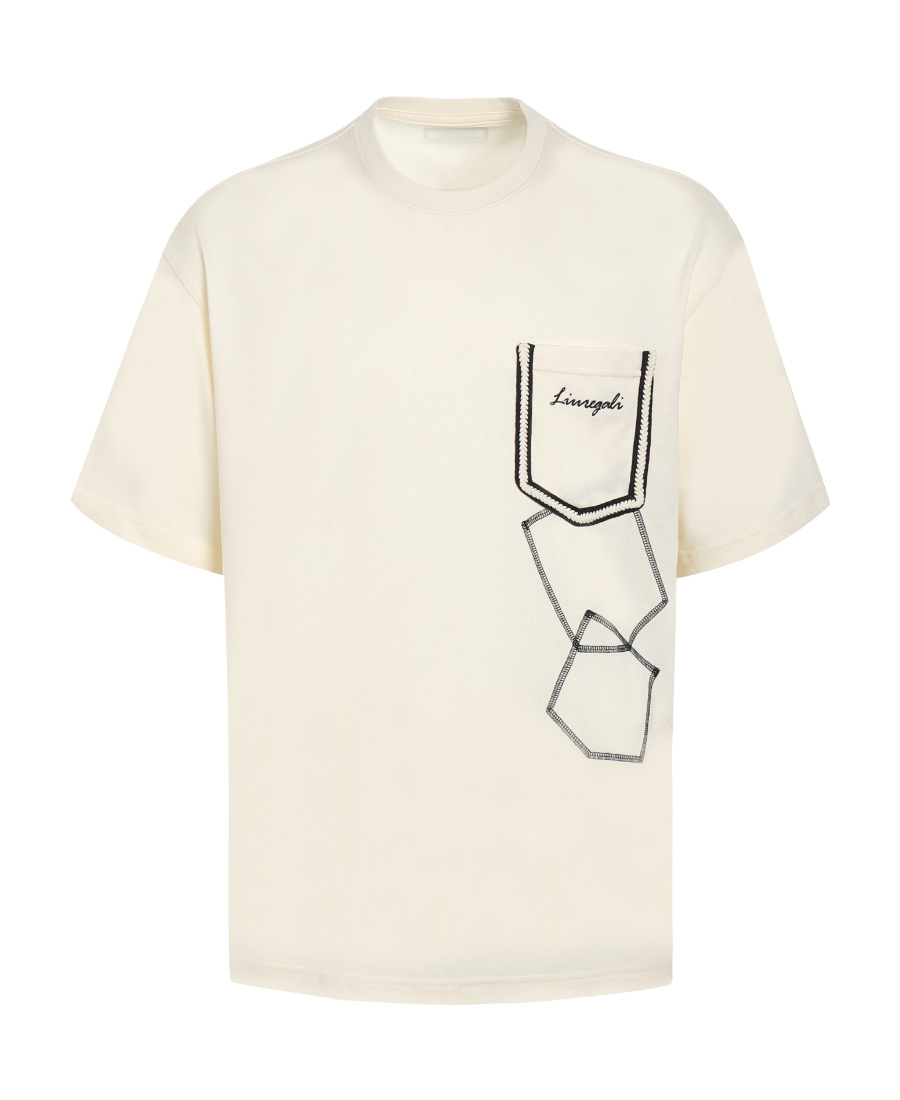 Liuregali Round-necked Logo T-shirt In White
