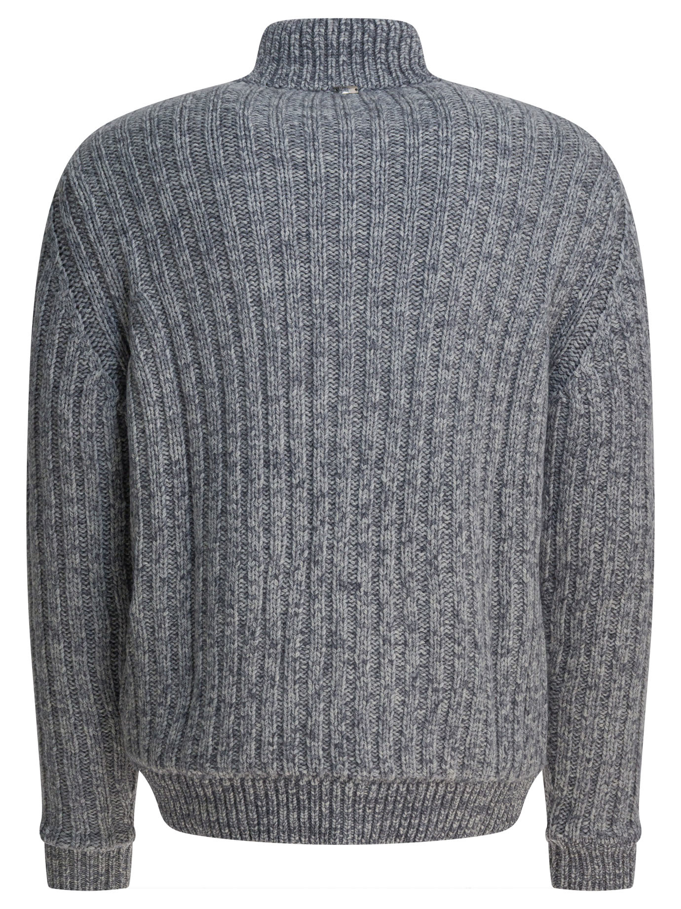 Herno Zipper Sweater In Gray