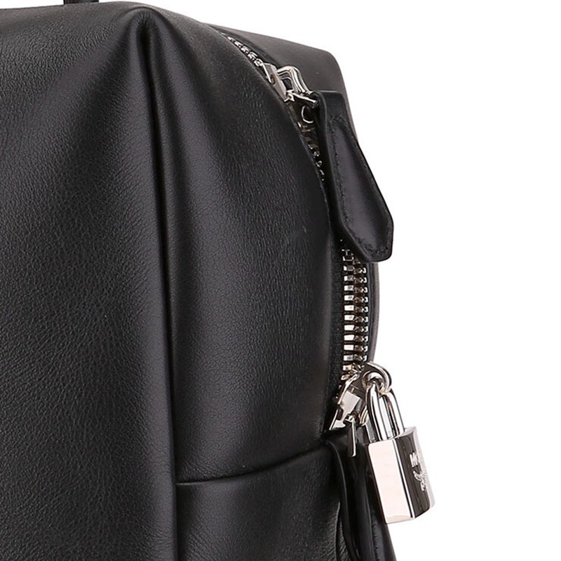 Mcm Logo Handbag In Black