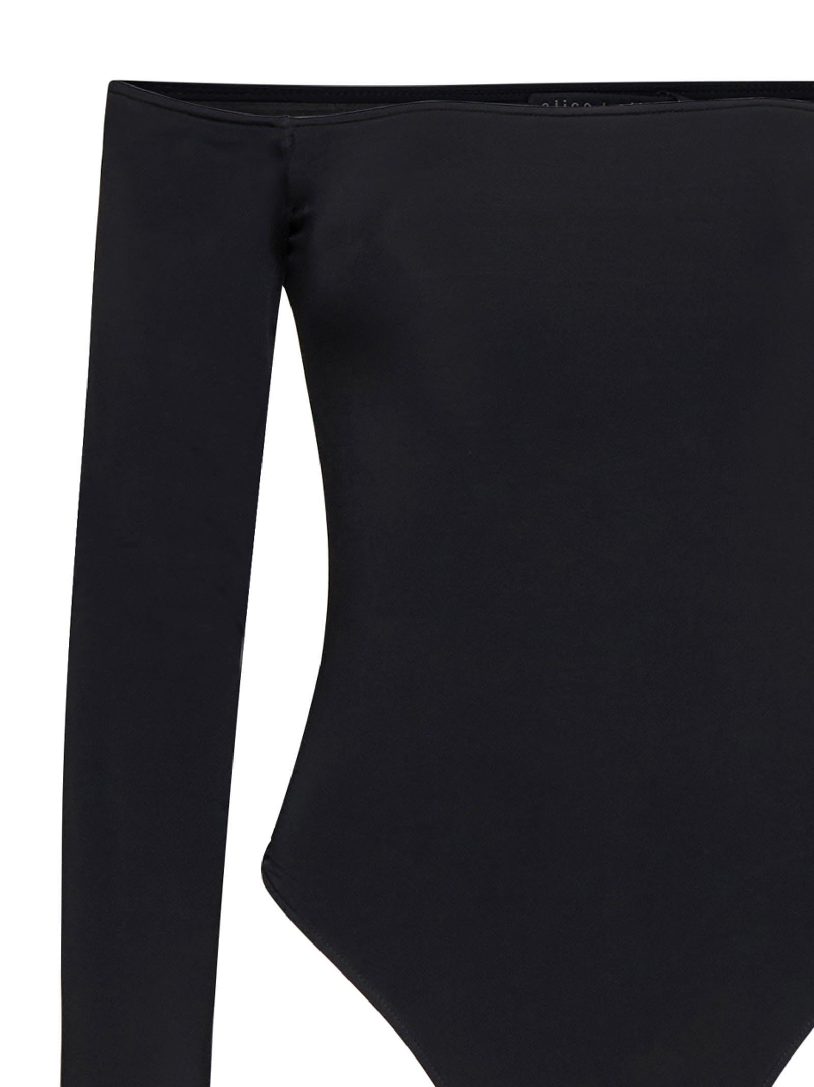 Alice And Olivia Anna Bodysuit In Black