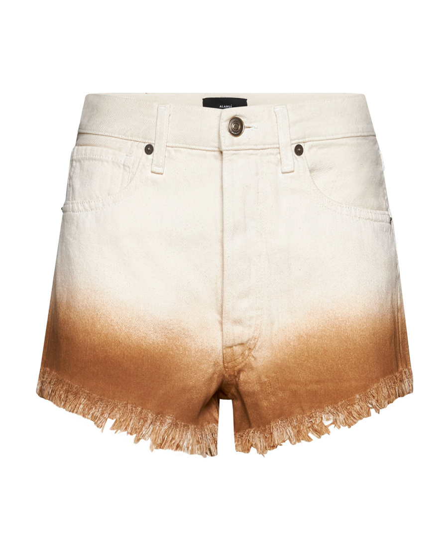 Alanui Denim Shorts Trousers White In White