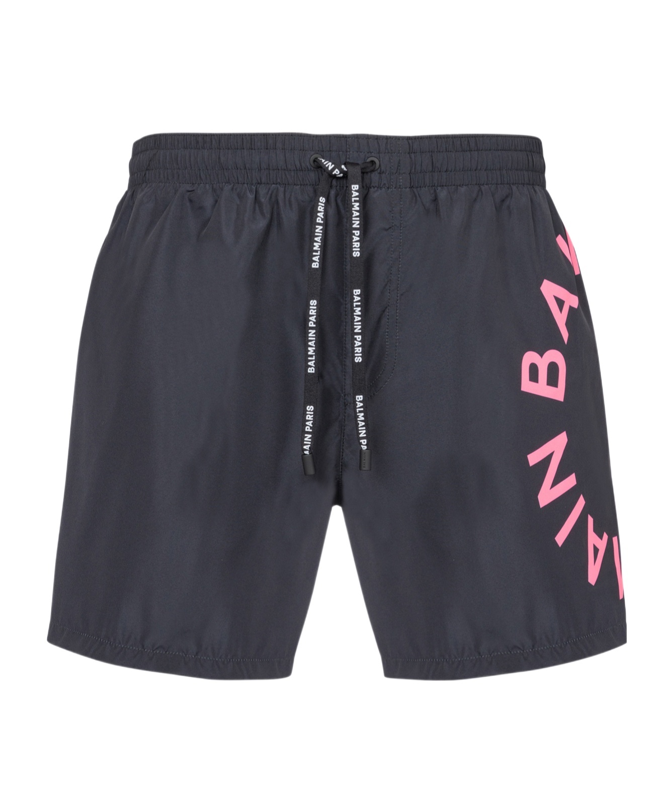 Shop Balmain Swim Shorts In Black