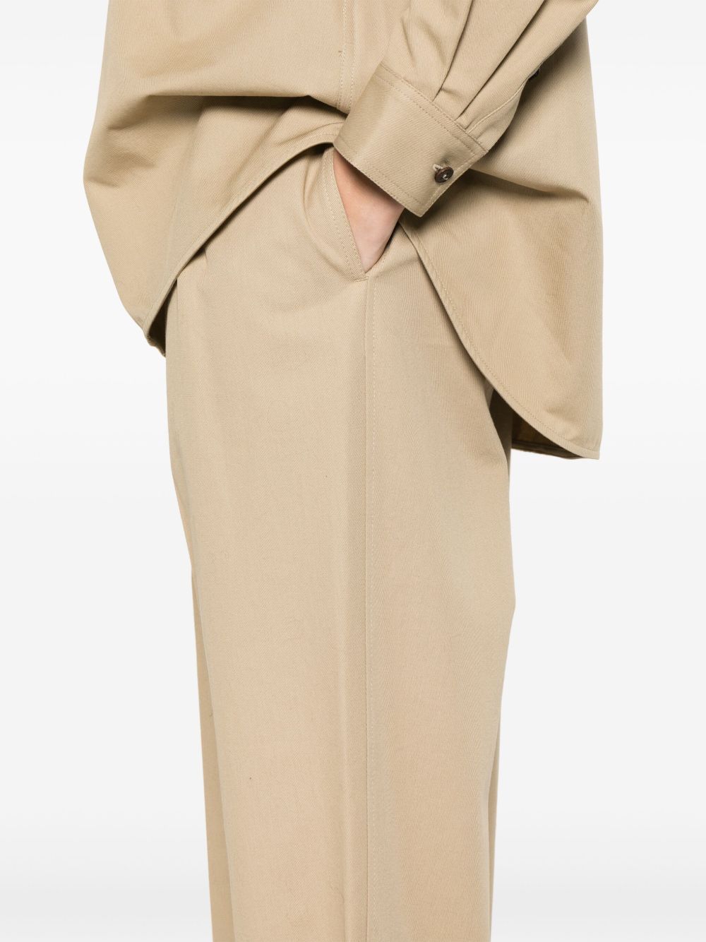 Totême Belt-loop Casual Pants In Nude