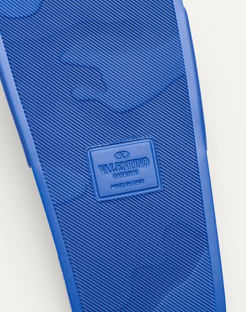 Valentino Garavani Men Coolside Pool Slides In Blue