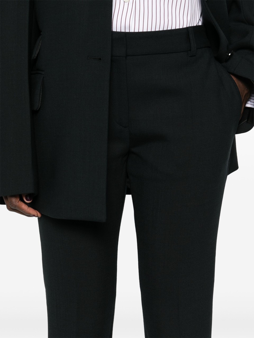 Totême Belt-loop Casual Pants In Black