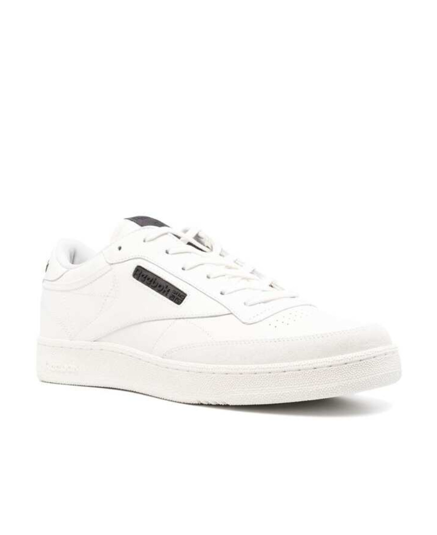 Reebok Suede And Fabric Club C Low-top Sneakers With Contrast Detai In White