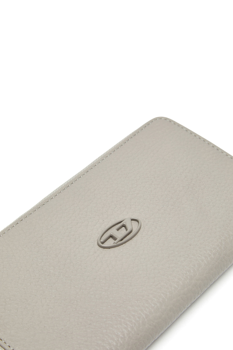 Diesel Zip Wallet In Gray