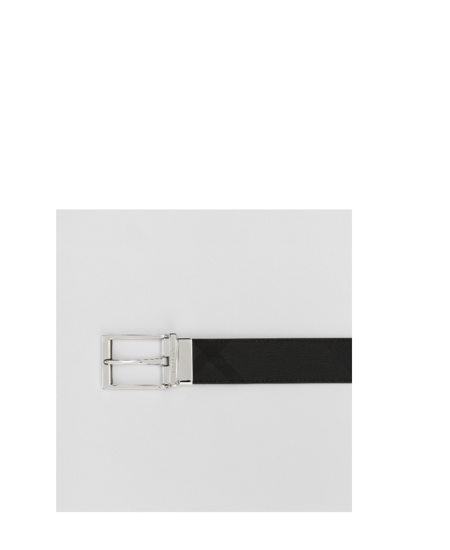 BURBERRY BURBERRY LOGO ENGRAVED REVERSIBLE BUCKLE BELT