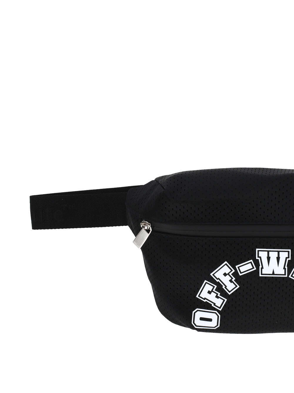 Off-white Outdoor Baseball Mesh Belt Bag In Black
