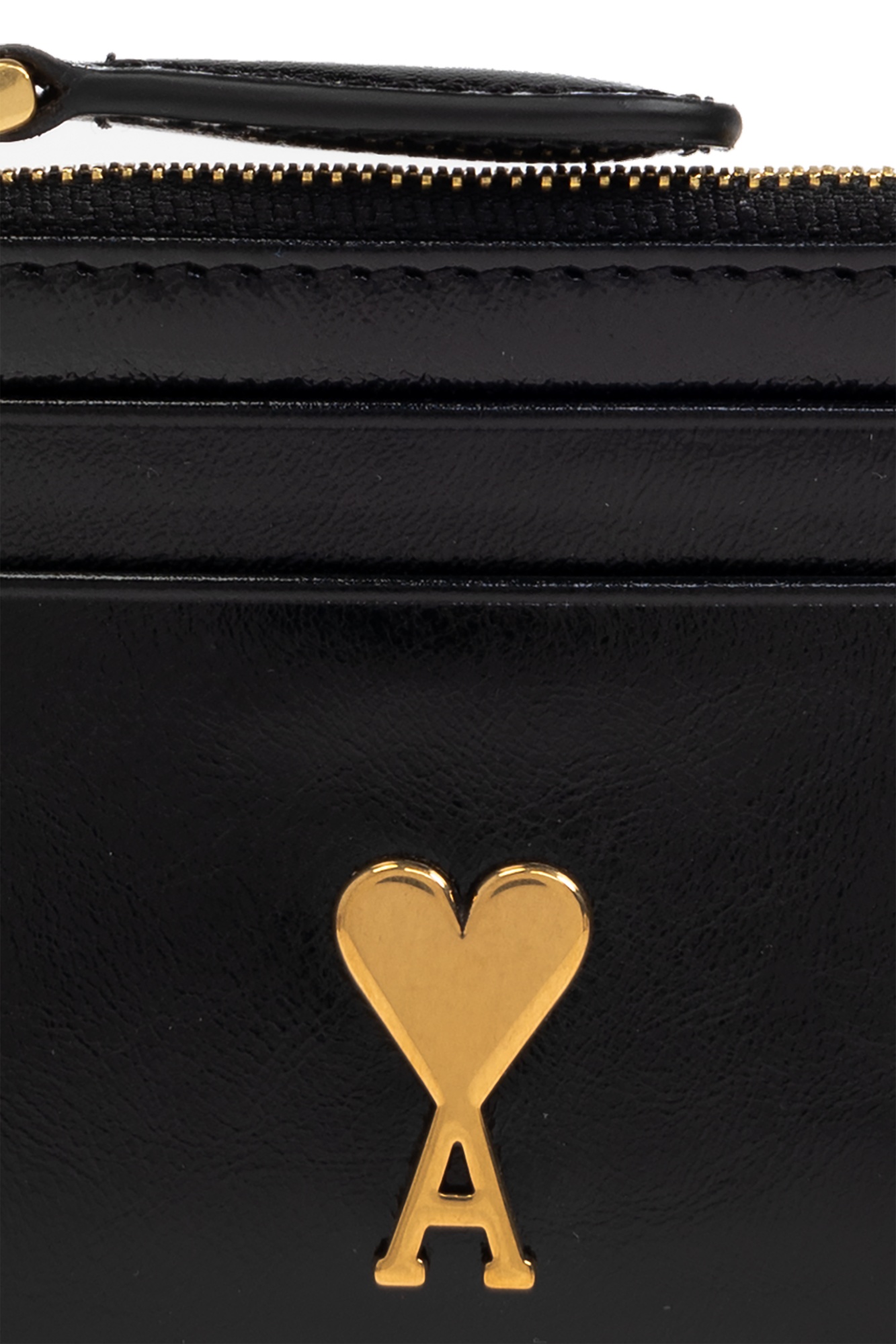 Ami Alexandre Mattiussi Zipper Wallet In Black