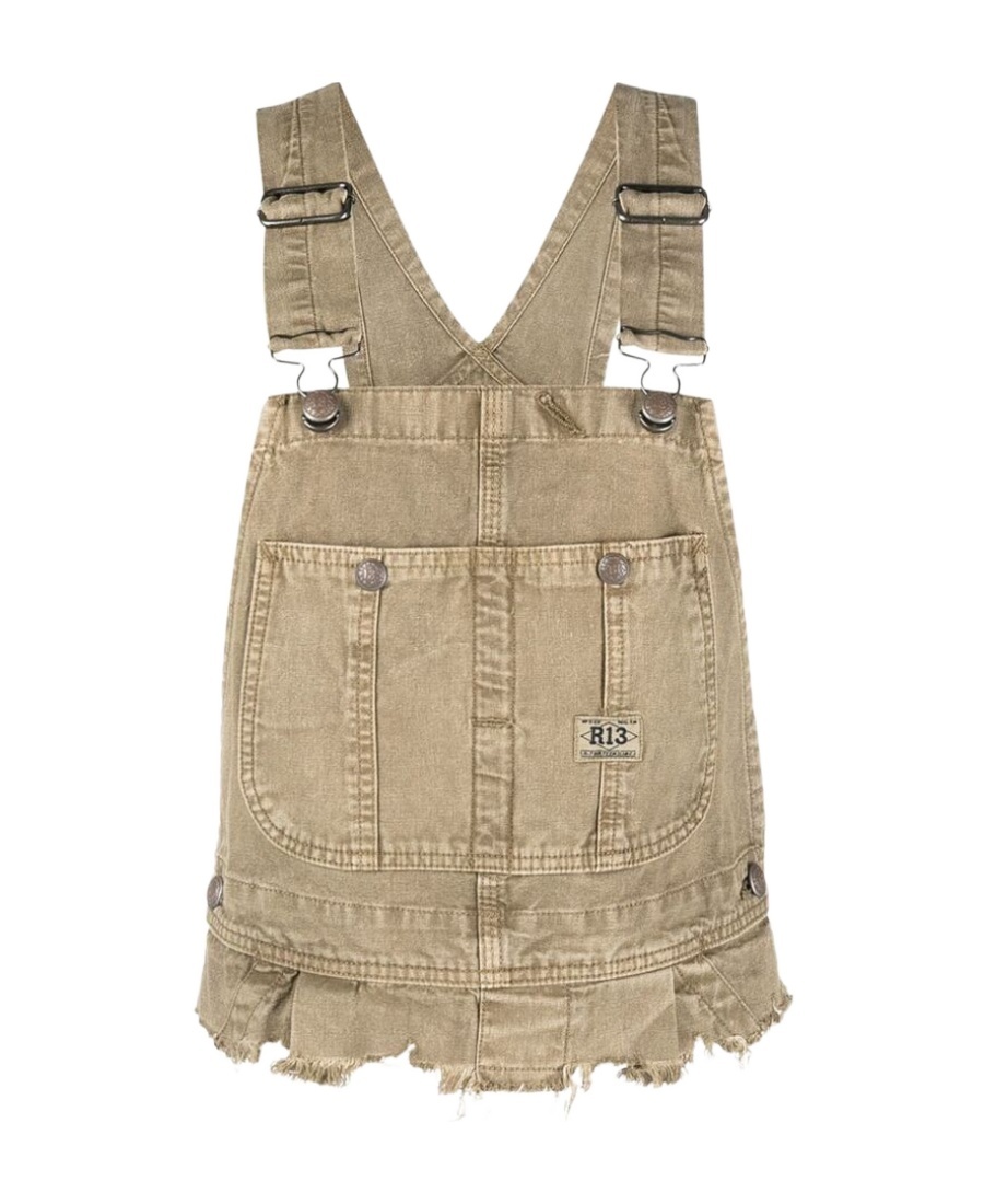 R13 LOGO DENIM VEST