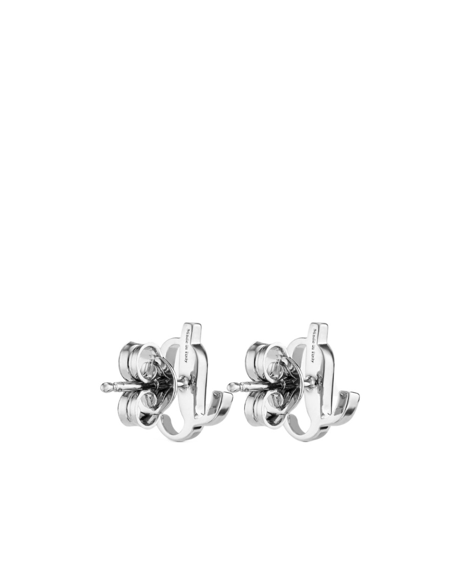 Jimmy Choo Logo-lettering Stud Earrings In Gray