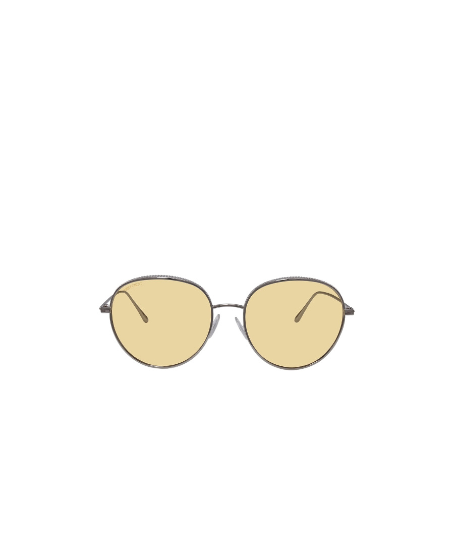Jimmy Choo Eyewear Round Frame Sunglasses In Nude